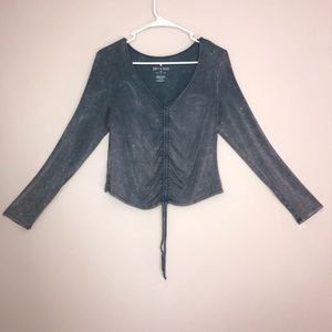 American Eagle long sleeve cropped top